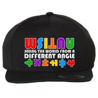 Colorful - Autism Awareness - Seeing The World From A Different Angle Wool Snapback Cap