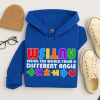 Colorful - Autism Awareness - Seeing The World From A Different Angle Hoodie