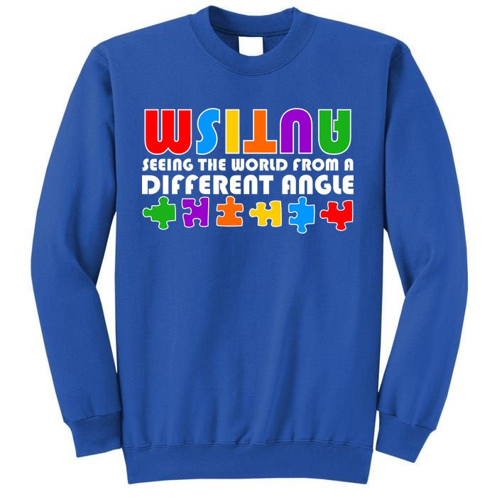 Colorful - Autism Awareness - Seeing The World From A Different Angle Sweatshirt