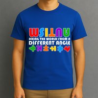 Colorful - Autism Awareness - Seeing The World From A Different Angle T-Shirt
