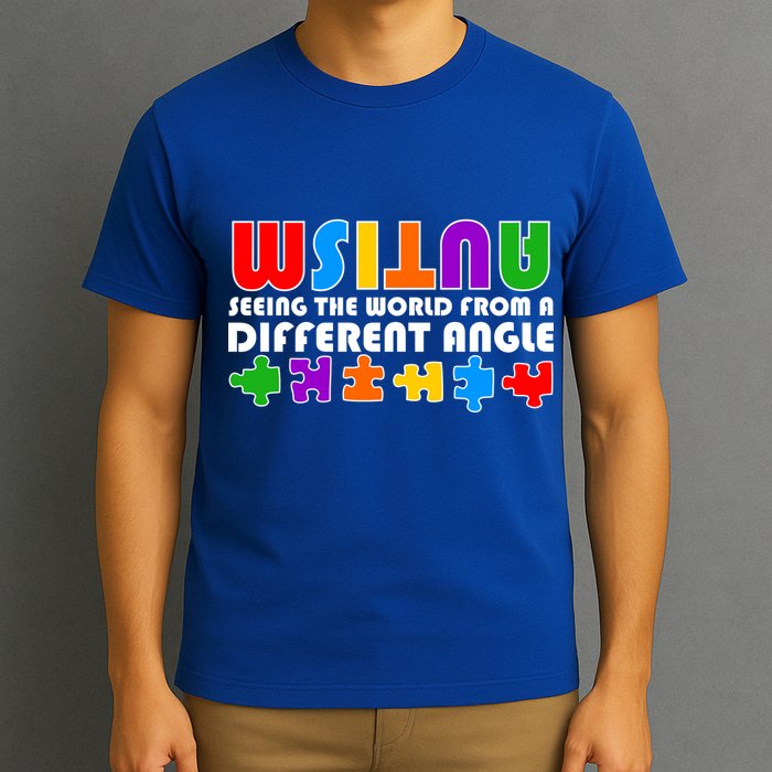 Colorful - Autism Awareness - Seeing The World From A Different Angle T-Shirt