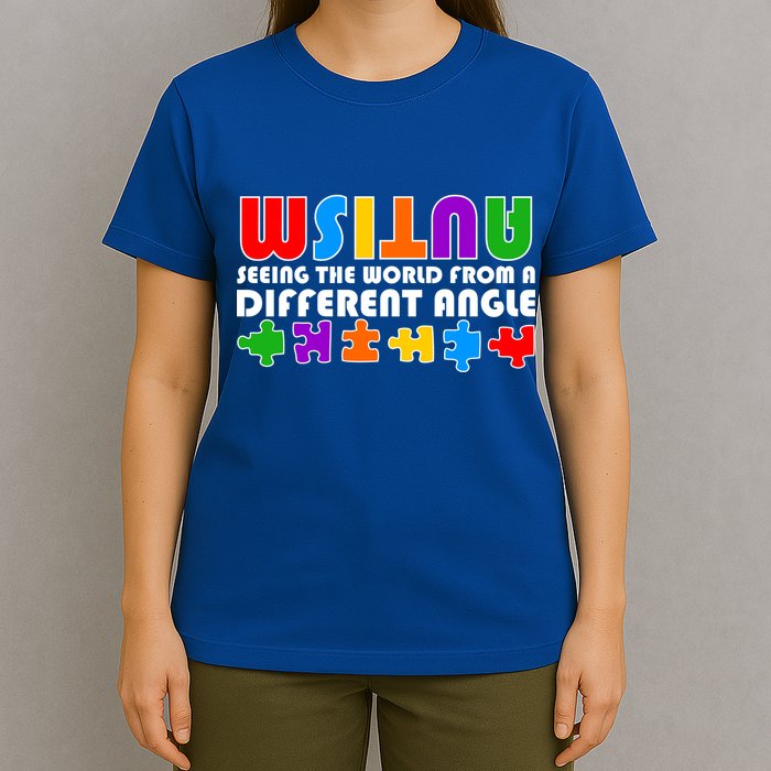 Colorful - Autism Awareness - Seeing The World From A Different Angle T-Shirt