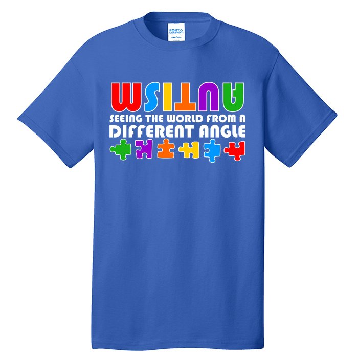 Colorful - Autism Awareness - Seeing The World From A Different Angle Tall T-Shirt