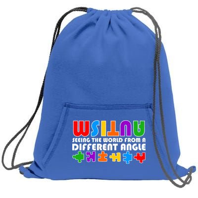 Colorful - Autism Awareness - Seeing The World From A Different Angle Sweatshirt Cinch Pack Bag