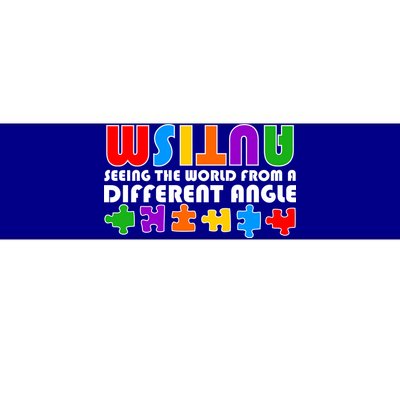 Colorful - Autism Awareness - Seeing The World From A Different Angle Bumper Sticker