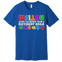 Colorful - Autism Awareness - Seeing The World From A Different Angle Premium T-Shirt