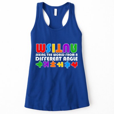 Colorful - Autism Awareness - Seeing The World From A Different Angle Womens Tank Top