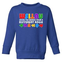 Colorful - Autism Awareness - Seeing The World From A Different Angle Toddler Sweatshirt