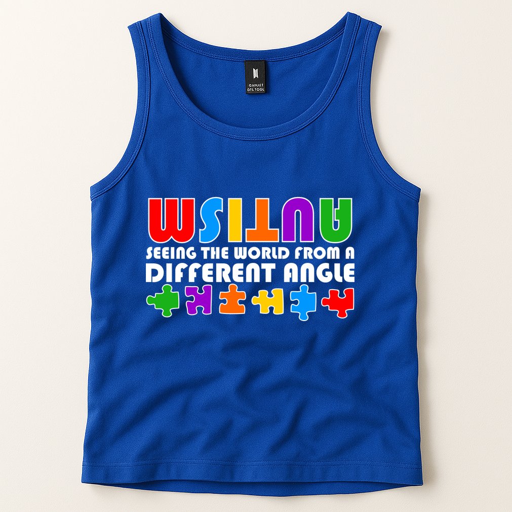 Colorful - Autism Awareness - Seeing The World From A Different Angle Tank Top