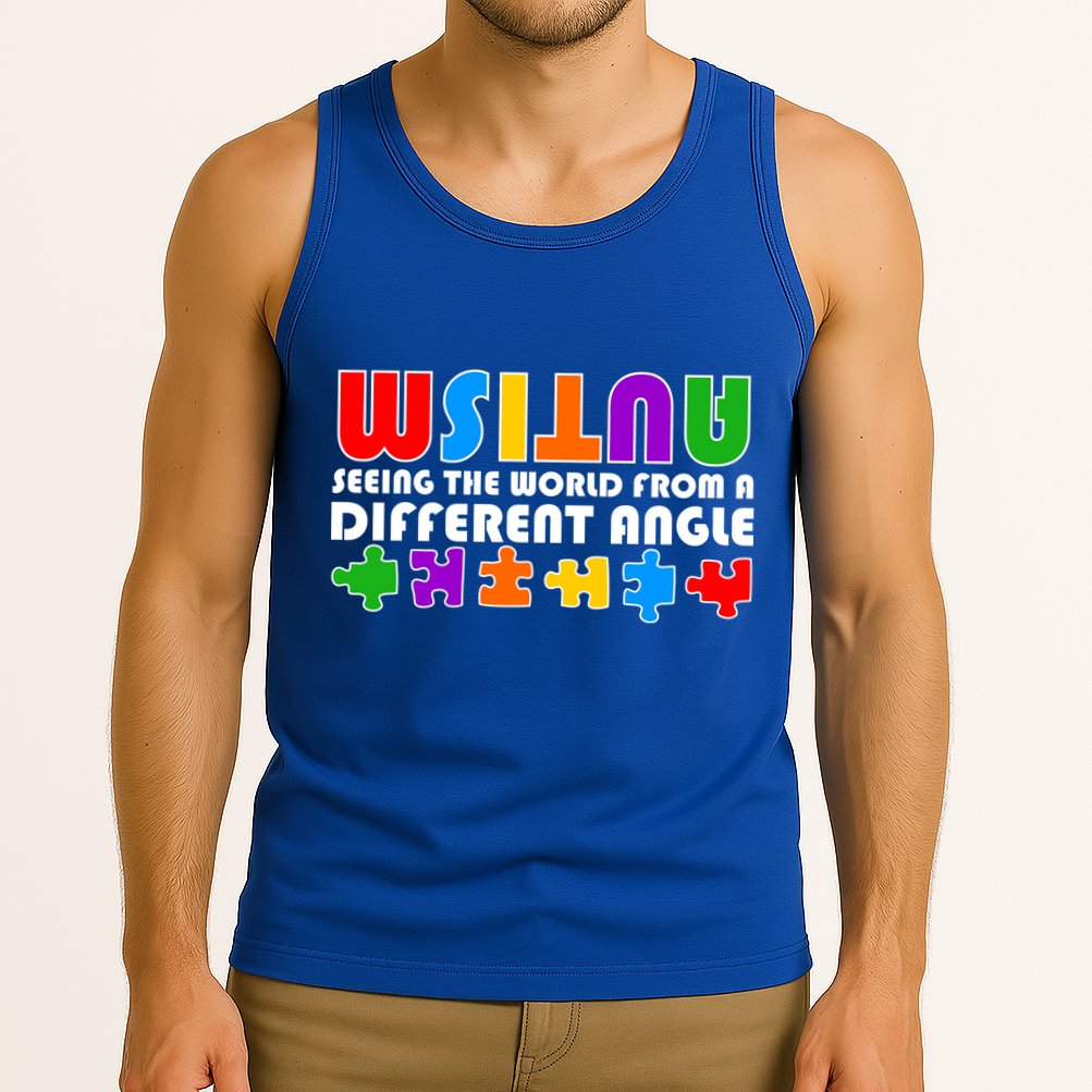 Colorful - Autism Awareness - Seeing The World From A Different Angle Tank Top