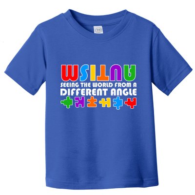 Colorful - Autism Awareness - Seeing The World From A Different Angle Toddler T-Shirt