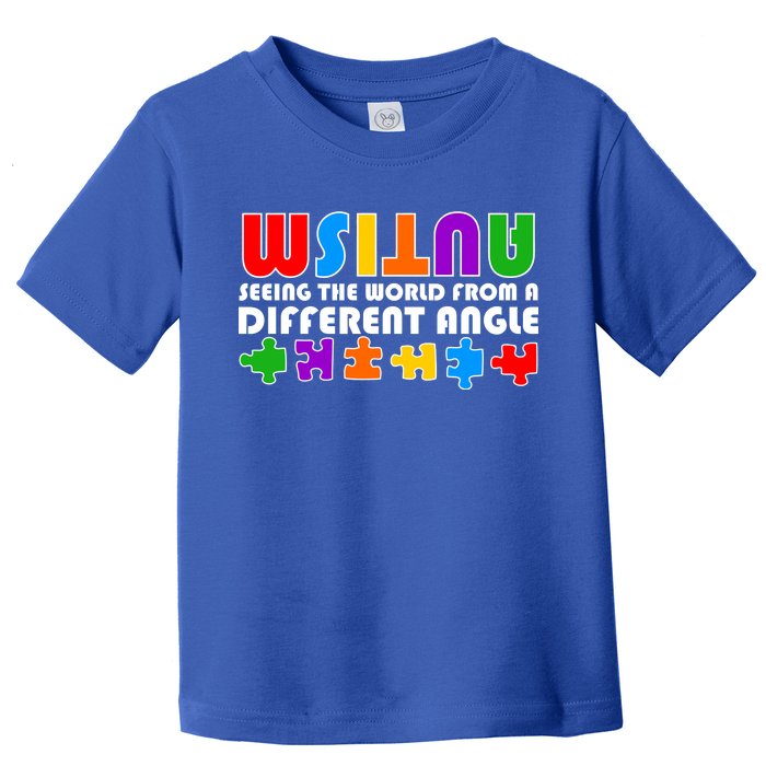 Colorful - Autism Awareness - Seeing The World From A Different Angle Toddler T-Shirt