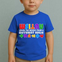 Colorful - Autism Awareness - Seeing The World From A Different Angle Toddler T-Shirt