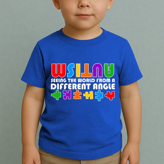Colorful - Autism Awareness - Seeing The World From A Different Angle Toddler T-Shirt