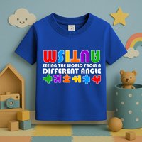 Colorful - Autism Awareness - Seeing The World From A Different Angle Toddler T-Shirt