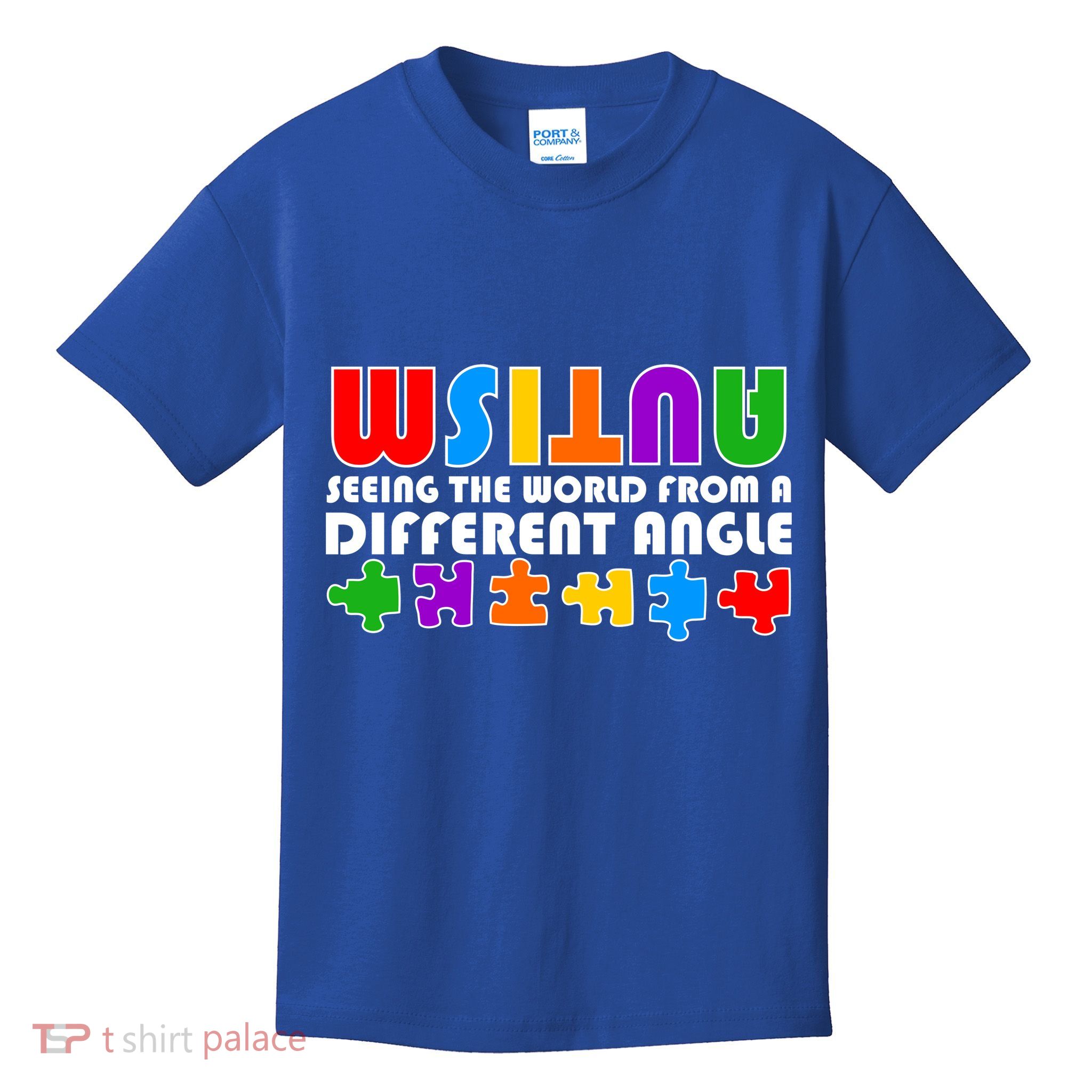 Colorful - Autism Awareness - Seeing The World From A Different Angle Kids T-Shirt