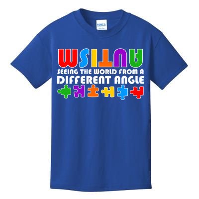 Colorful - Autism Awareness - Seeing The World From A Different Angle Kids T-Shirt