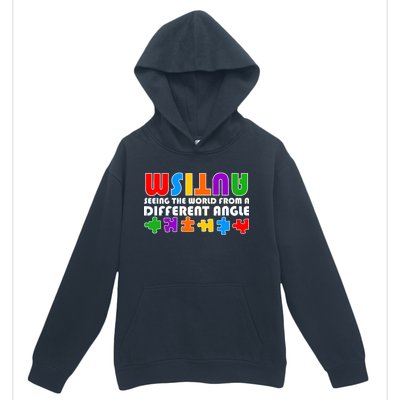 Colorful - Autism Awareness - Seeing The World From A Different Angle Urban Pullover Hoodie