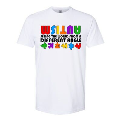 Colorful - Autism Awareness - Seeing The World From A Different Angle Softstyle CVC T-Shirt