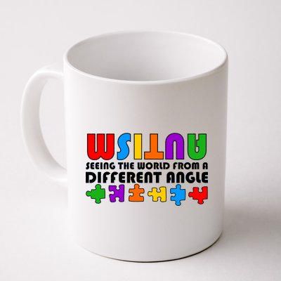 Colorful - Autism Awareness - Seeing The World From A Different Angle Coffee Mug