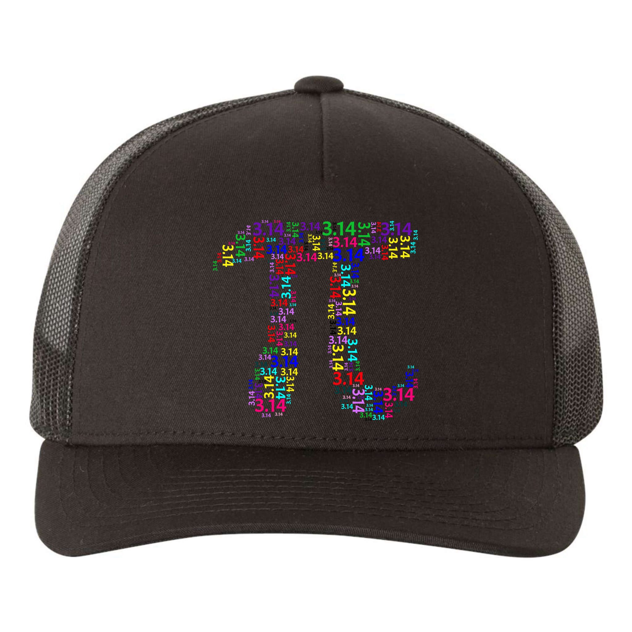 Colorful 3.14 Pi Day Mash-Up Yupoong Adult 5-Panel Trucker Hat