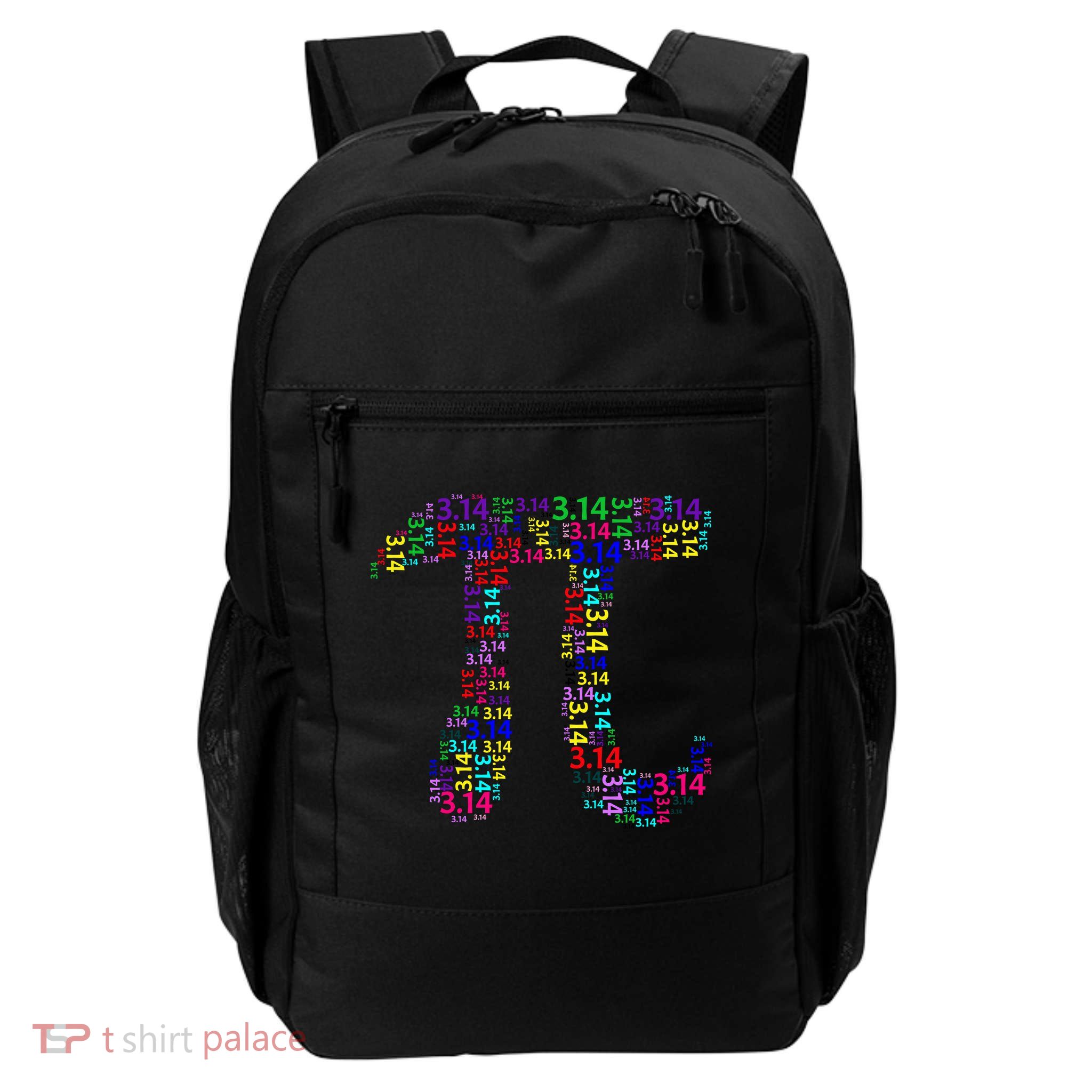 Colorful 3.14 Pi Day Mash-Up Daily Commute Backpack