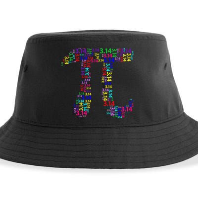 Colorful 3.14 Pi Day Mash-Up Sustainable Bucket Hat