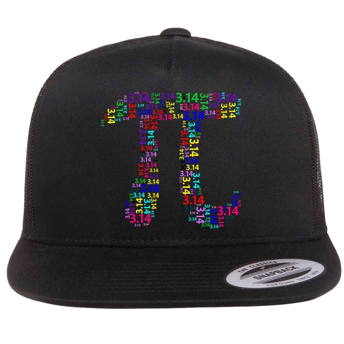 Colorful 3.14 Pi Day Mash-Up Flatbill Hat