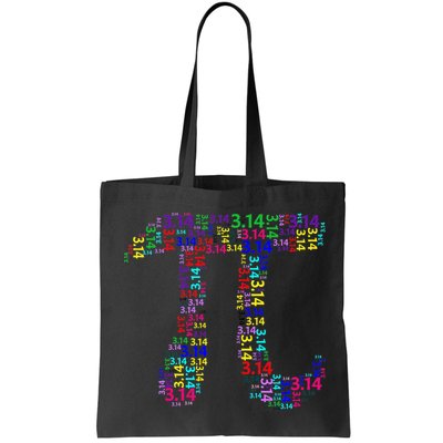 Colorful 3.14 Pi Day Mash-Up Tote Bag