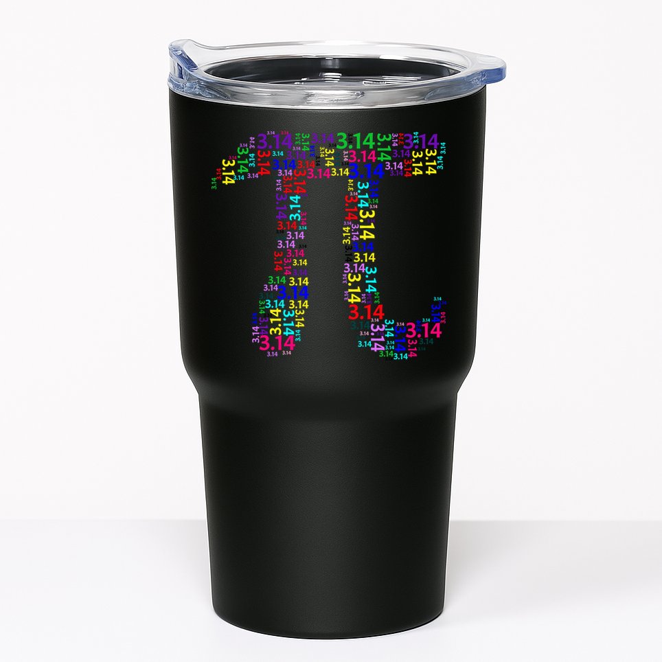 Colorful 3.14 Pi Day Mash-Up Tumbler
