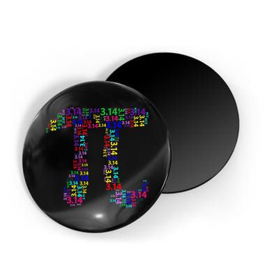 Colorful 3.14 Pi Day Mash-Up Magnet
