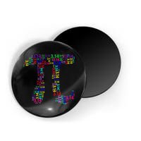Colorful 3.14 Pi Day Mash-Up Magnet
