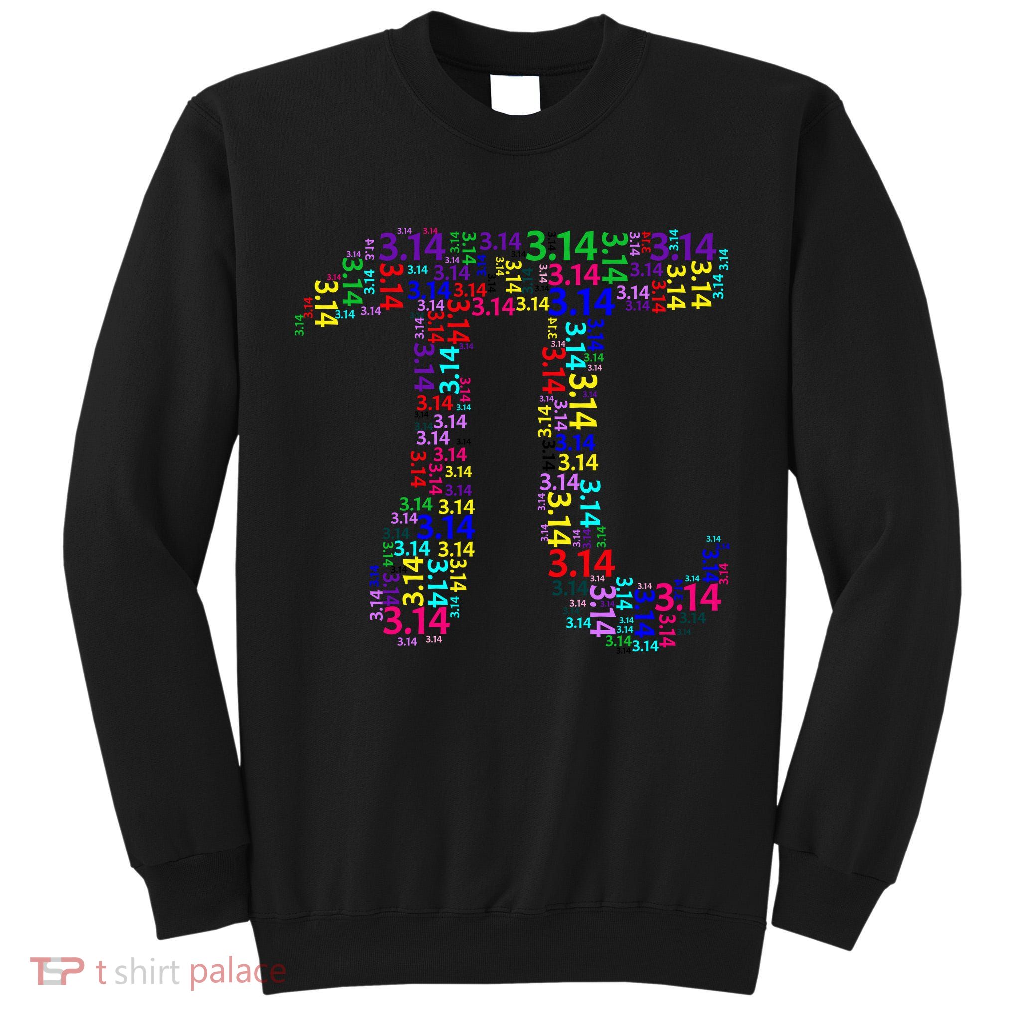 Colorful 3.14 Pi Day Mash-Up Tall Sweatshirt
