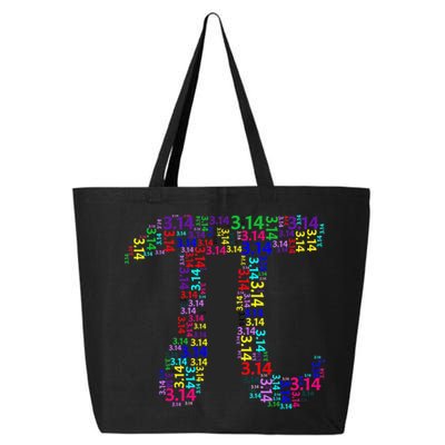 Colorful 3.14 Pi Day Mash-Up 25L Jumbo Tote