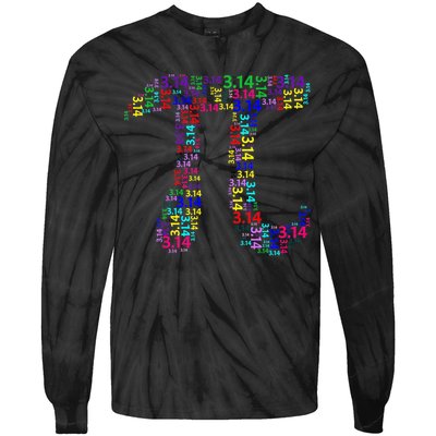 Colorful 3.14 Pi Day Mash-Up Tie-Dye Long Sleeve Shirt