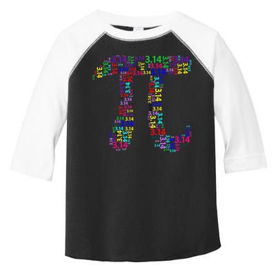 Colorful 3.14 Pi Day Mash-Up Toddler Fine Jersey T-Shirt