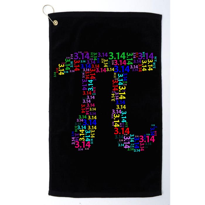 Colorful 3.14 Pi Day Mash-Up Golf Towel