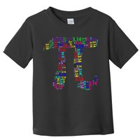 Colorful 3.14 Pi Day Mash-Up Toddler T-Shirt
