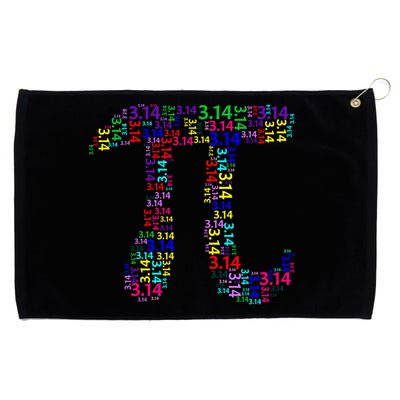 Colorful 3.14 Pi Day Mash-Up Grommeted Golf Towel