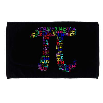Colorful 3.14 Pi Day Mash-Up Microfiber Hand Towel
