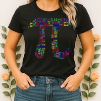 Colorful 3.14 Pi Day Mash-Up Womens T-Shirt