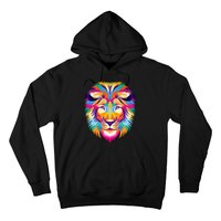 Colorful Abstract Lion Hoodie