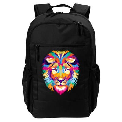 Colorful Abstract Lion Daily Commute Backpack