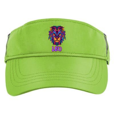 Colorful Abstract Lion Leo Zodiac Adult Drive Performance Visor