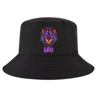 Colorful Abstract Lion Leo Zodiac Cool Comfort Performance Bucket Hat