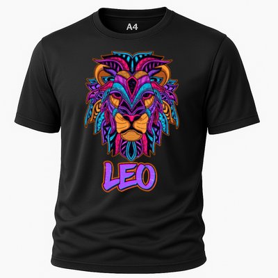 Colorful Abstract Lion Leo Zodiac Performance Shirt