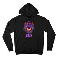 Colorful Abstract Lion Leo Zodiac Hoodie