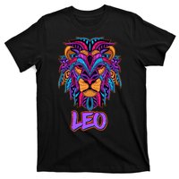 Colorful Abstract Lion Leo Zodiac T-Shirt