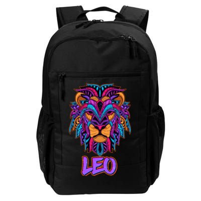 Colorful Abstract Lion Leo Zodiac Daily Commute Backpack