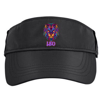 Colorful Abstract Lion Leo Zodiac Adult Drive Performance Visor